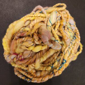 New handmade art yarn, 1 oz, super fine wool, light and soft.